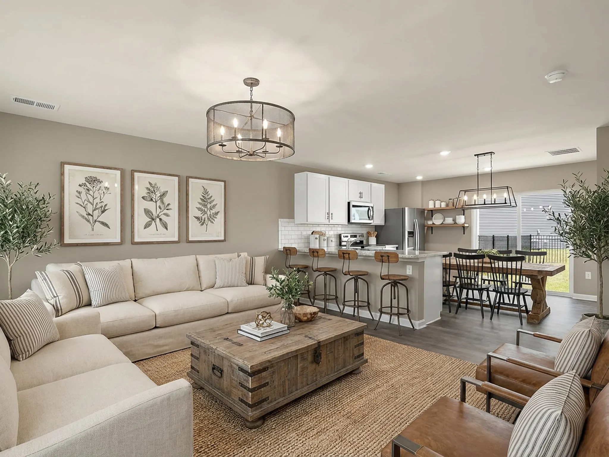 Room with Modern Farmhouse staging